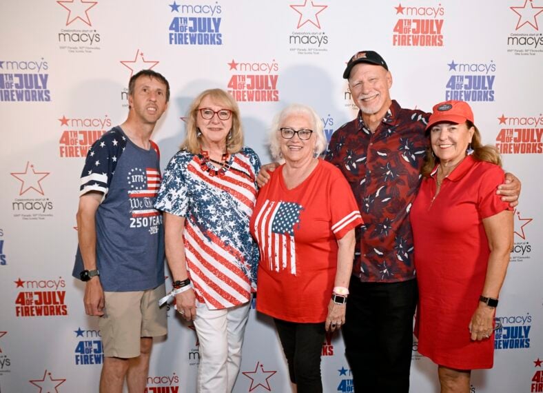 Donna Kelce and guests at Macy's 4th of July