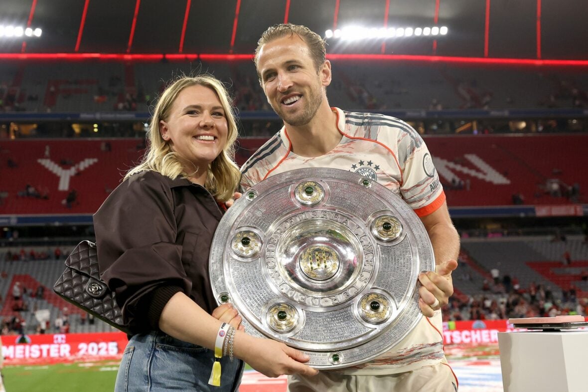 Harry and Katie Kane at the Bundesliga match