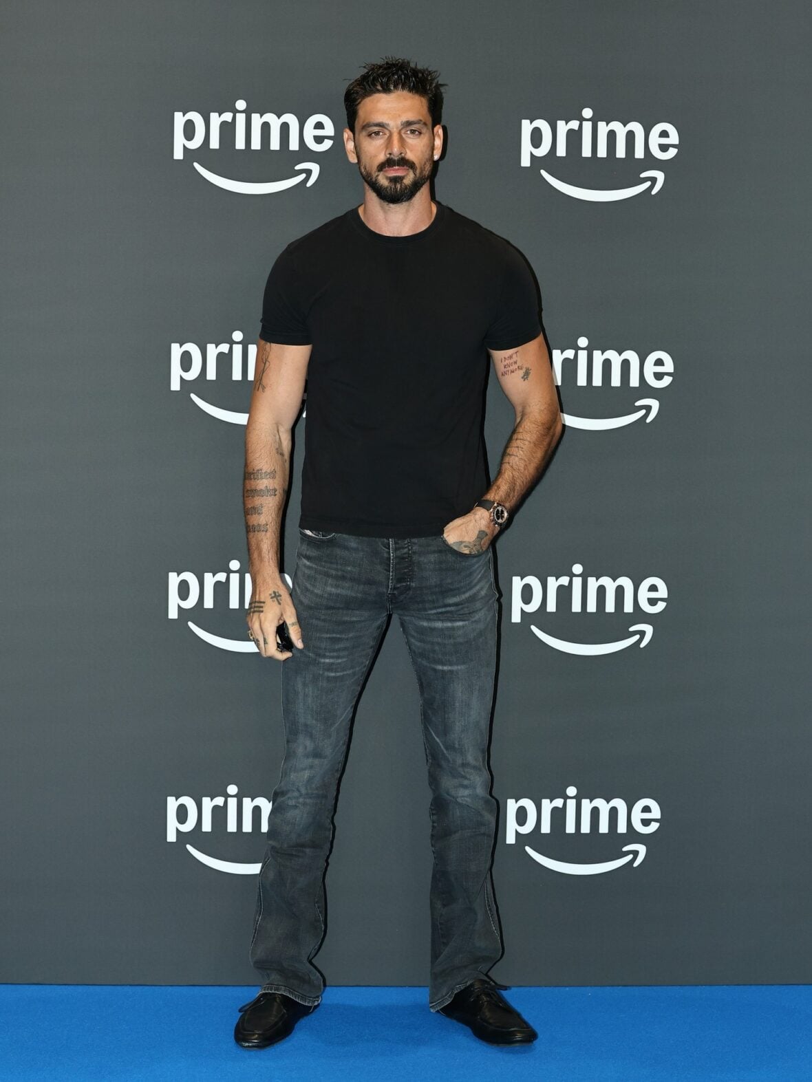 Michele Morrone and Giacomo Gianniotti at Prime Video event