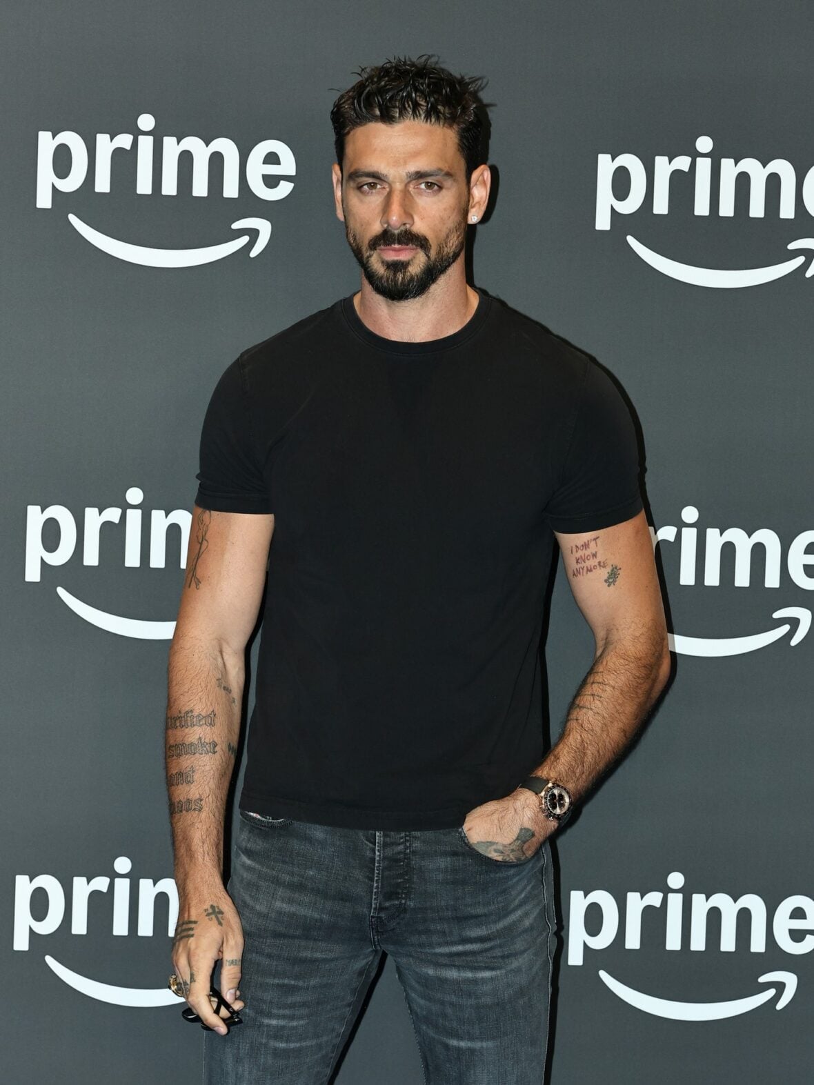 Michele Morrone and Giacomo Gianniotti at Prime Video event