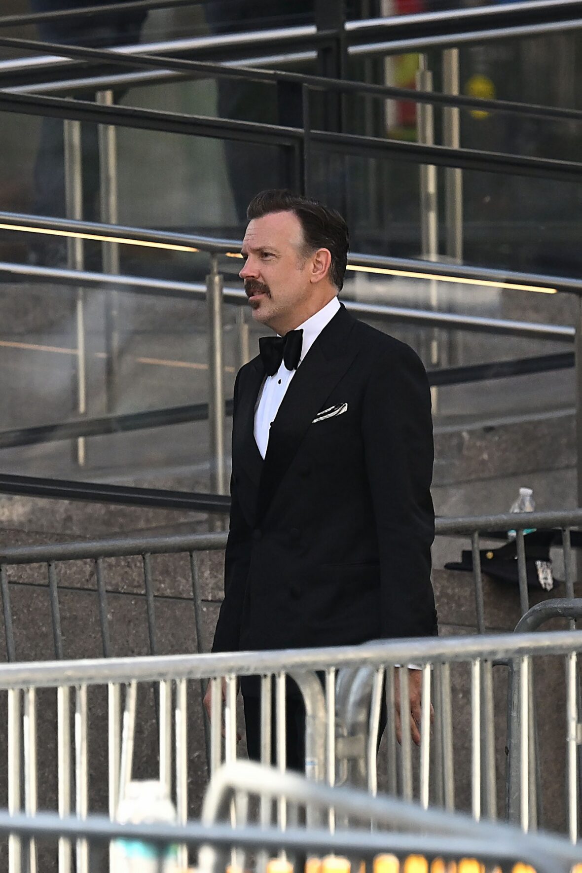 Jason Sudeikis arrives at Madison Square Garden