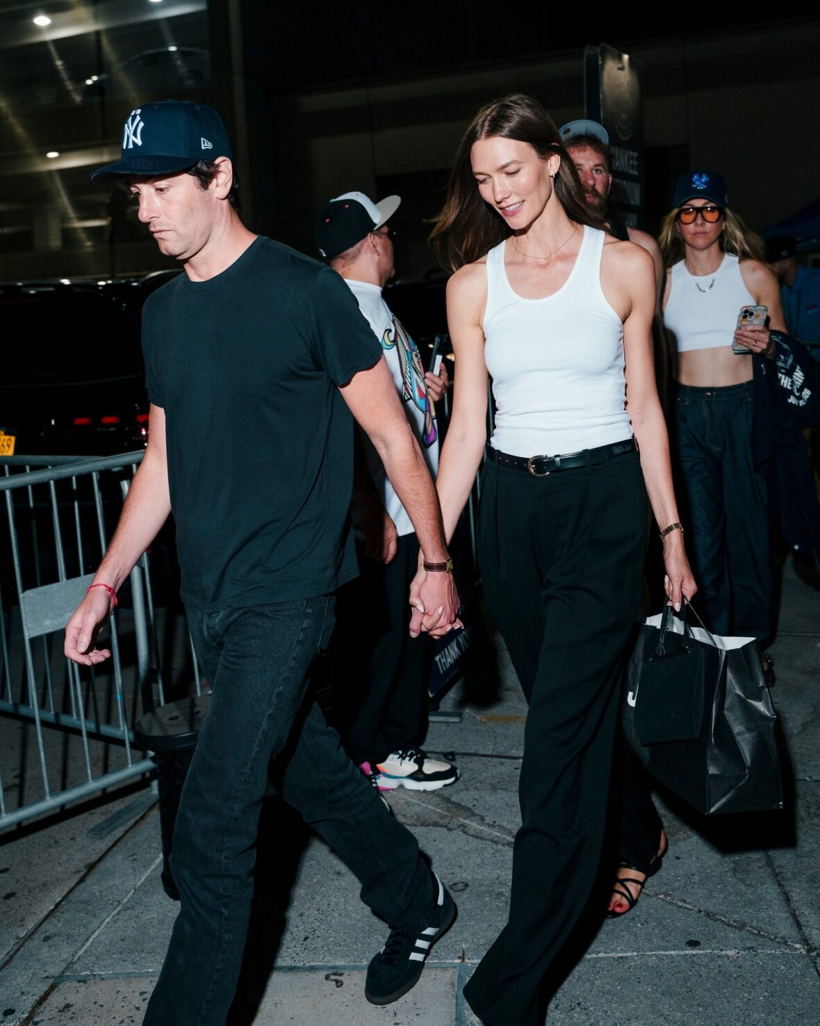 Karlie Kloss and Este Haim step out at Yankee Stadium on a double date