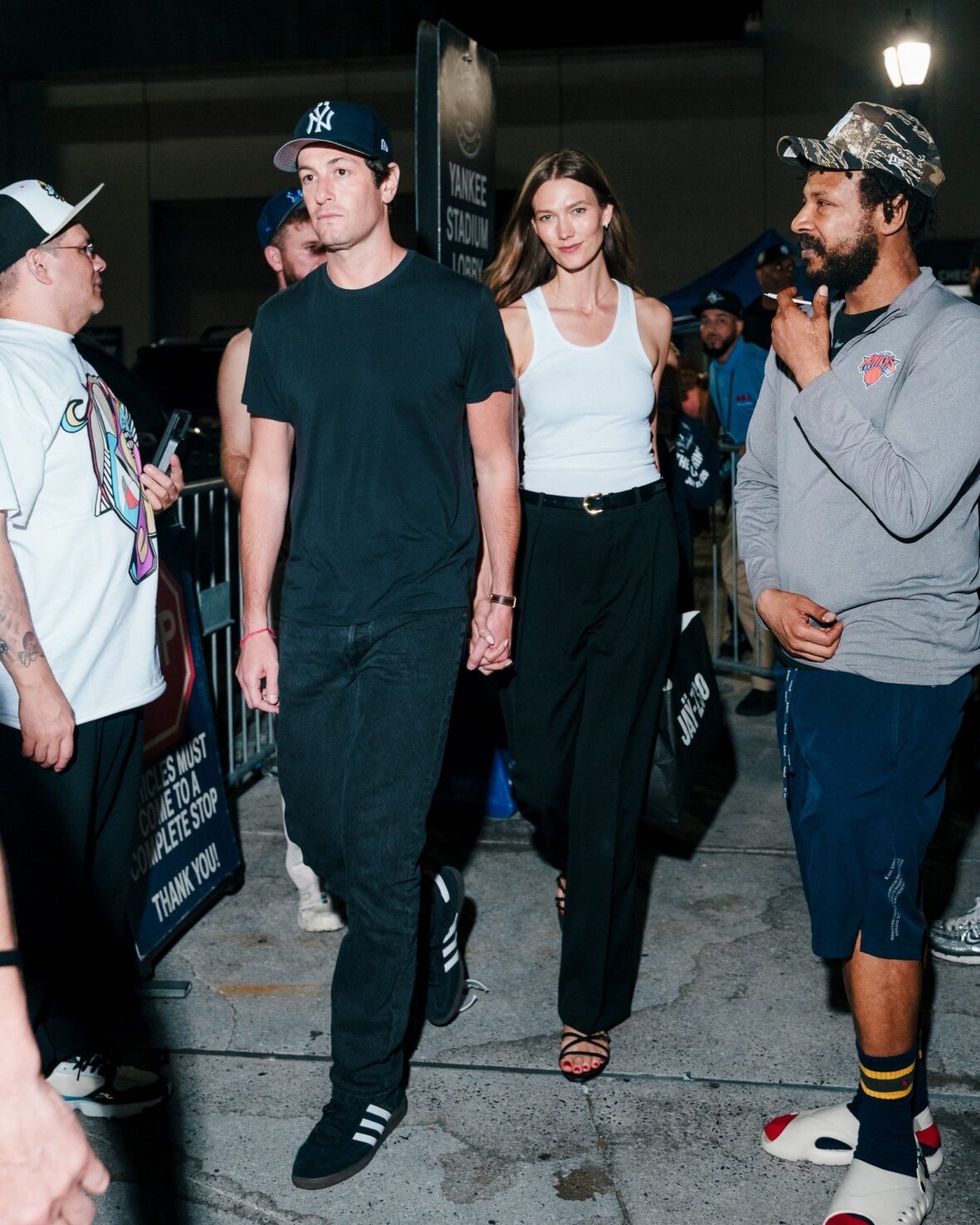 Karlie Kloss and Este Haim step out at Yankee Stadium on a double date