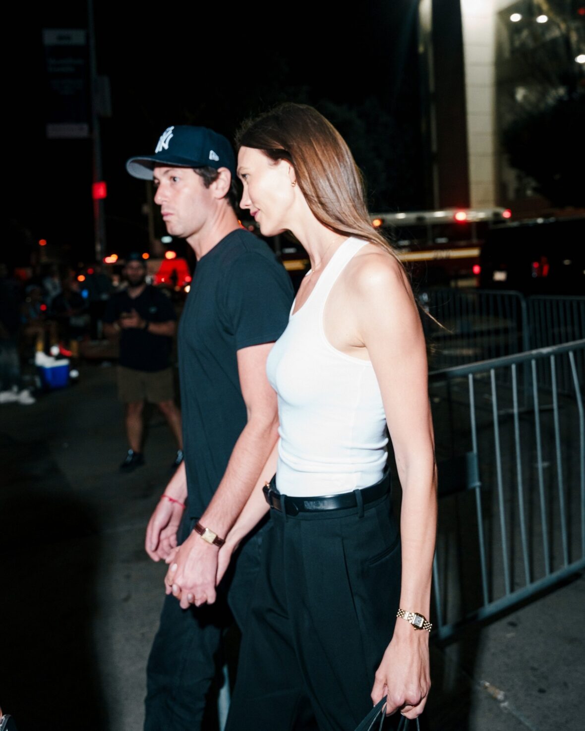 Karlie Kloss and Este Haim step out at Yankee Stadium on a double date
