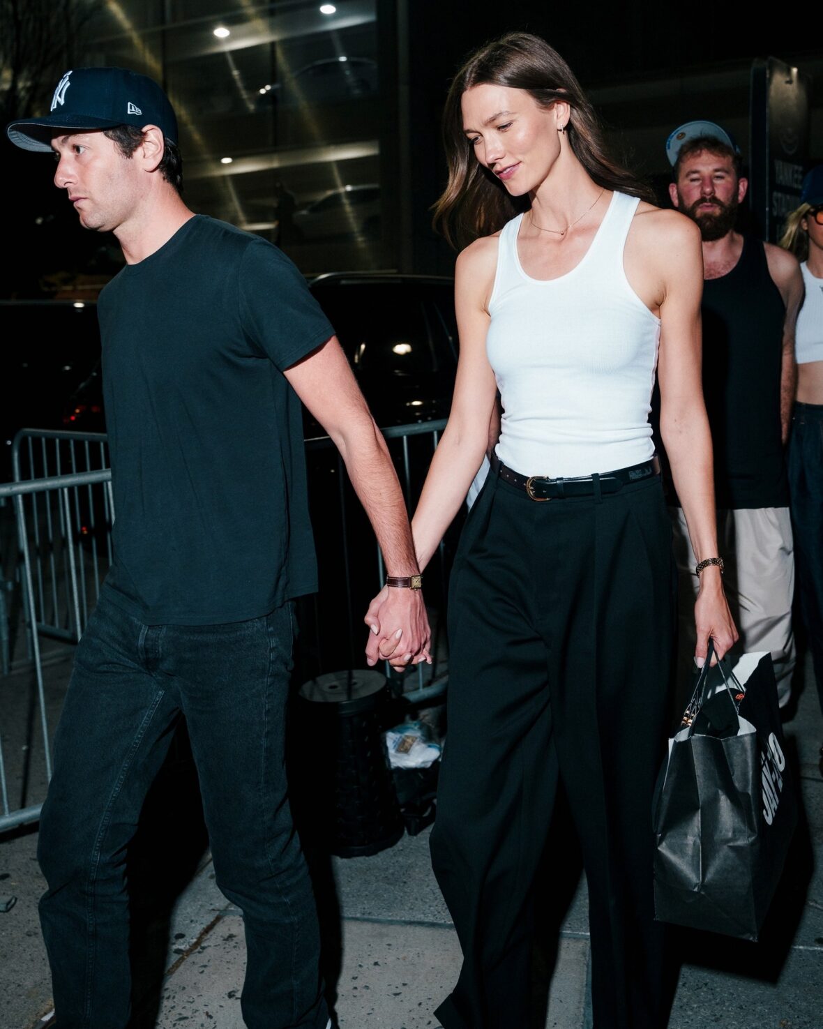 Karlie Kloss and Este Haim step out at Yankee Stadium on a double date