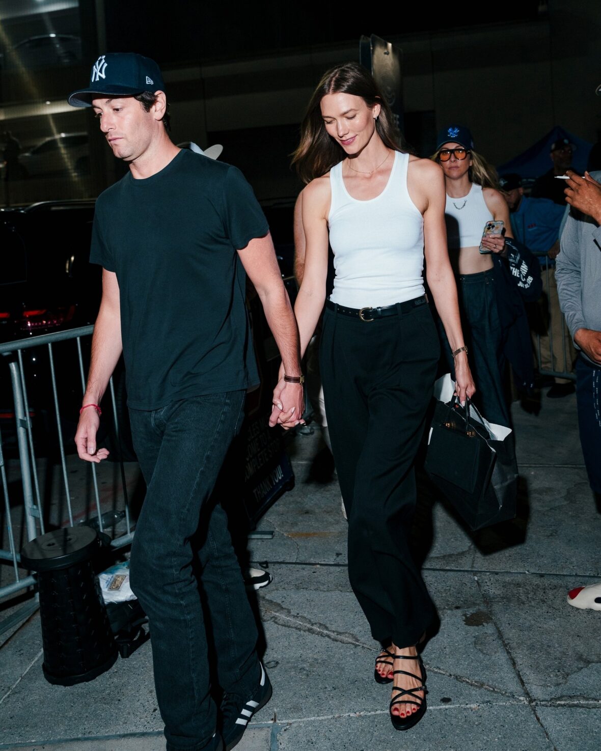 Karlie Kloss and Este Haim step out at Yankee Stadium on a double date