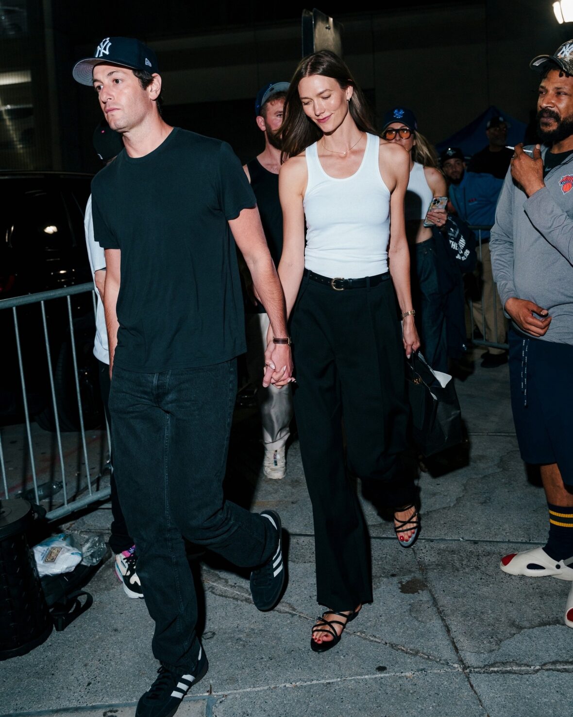 Karlie Kloss and Este Haim step out at Yankee Stadium on a double date
