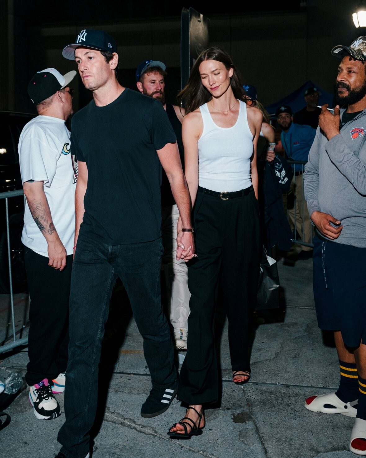 Karlie Kloss and Este Haim step out at Yankee Stadium on a double date
