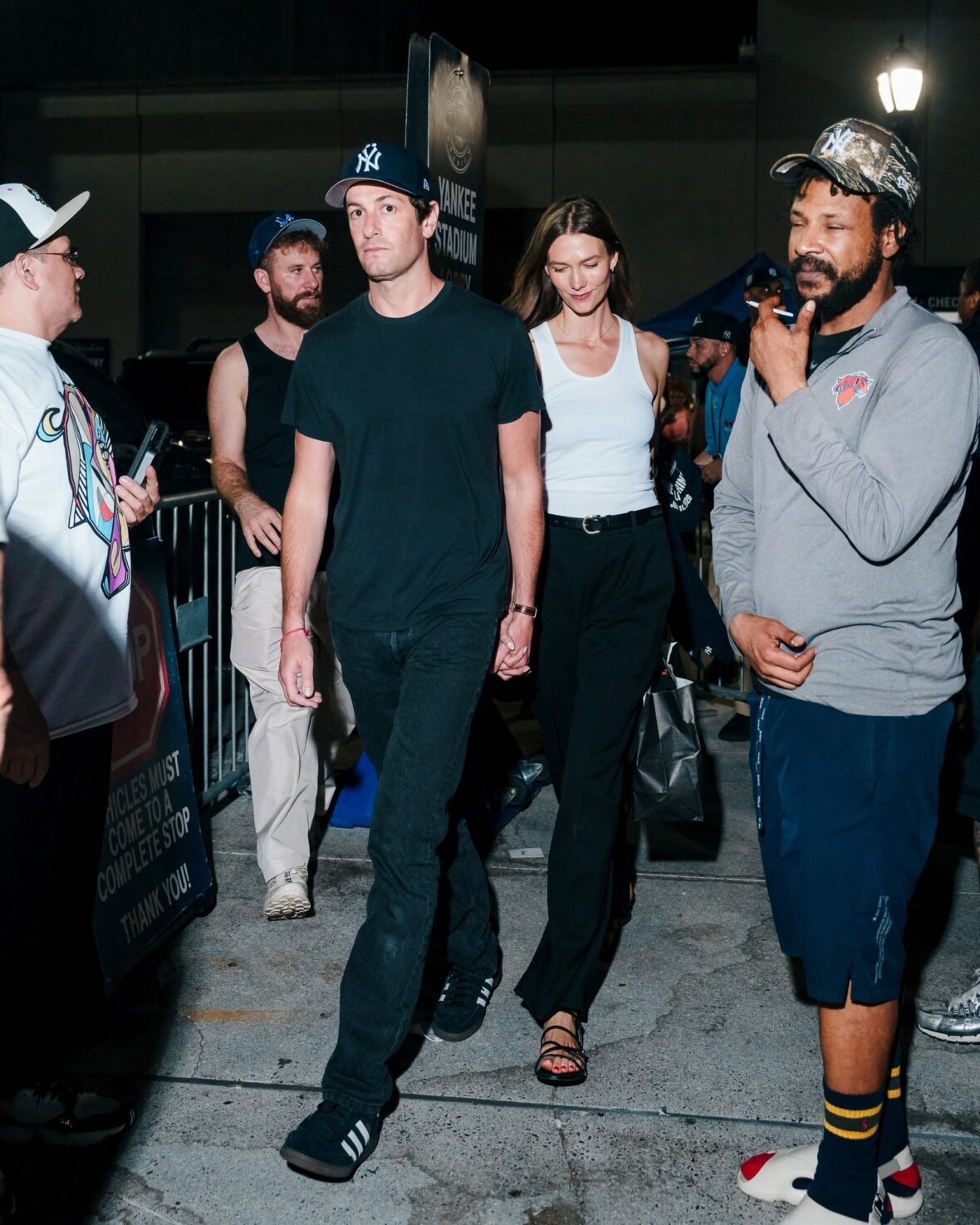 Karlie Kloss and Este Haim step out at Yankee Stadium on a double date