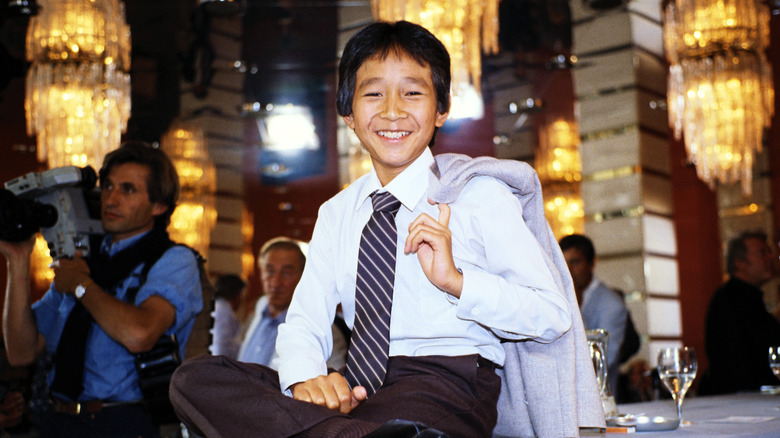 Ke Huy Quan on the press tour for Indiana Jones and the Temple of Doom