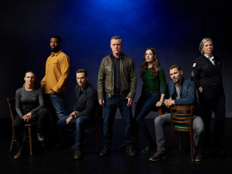 Chicago PD cast pose for a photo