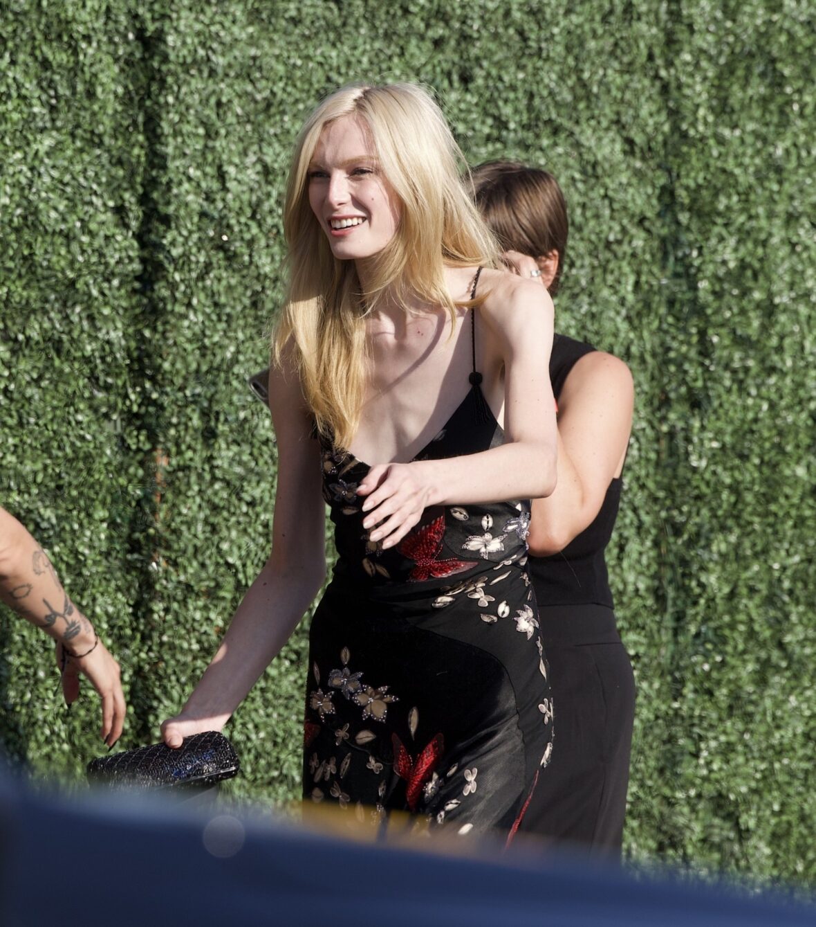 Alex Consani arrives for Matty Healy and Gabriette's wedding in Los Angeles