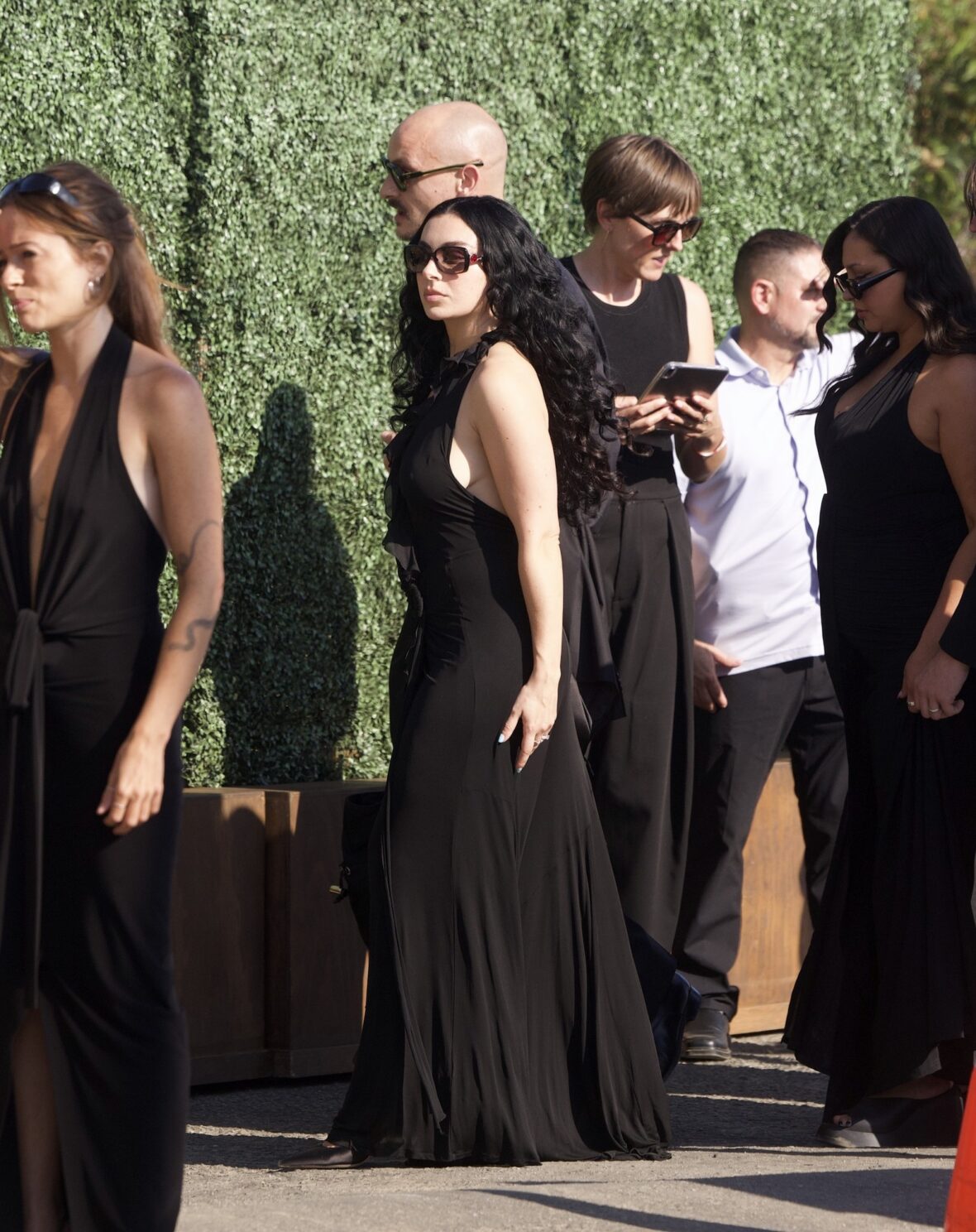 Charli XCX and George Daniel arrive for Matty Healy and Gabriette's wedding in Los Angeles