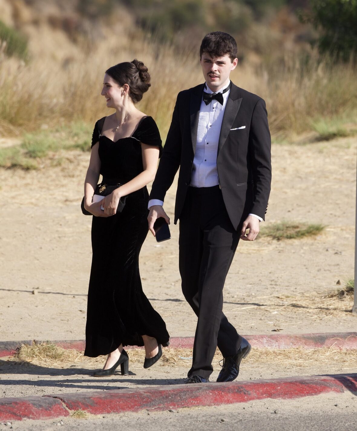 Alex O'Connor arrives for Matty Healy and Gabriette's wedding in Los Angeles