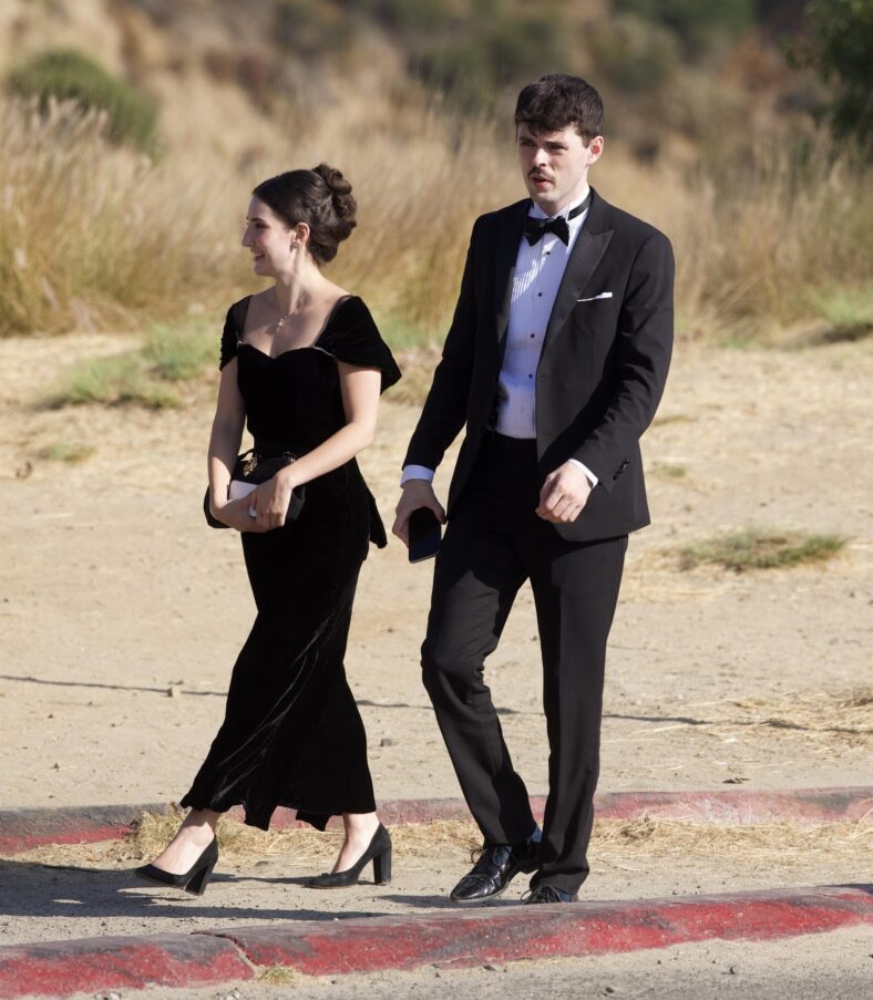 Alex O'Connor arrives for Matty Healy and Gabriette's wedding in Los Angeles