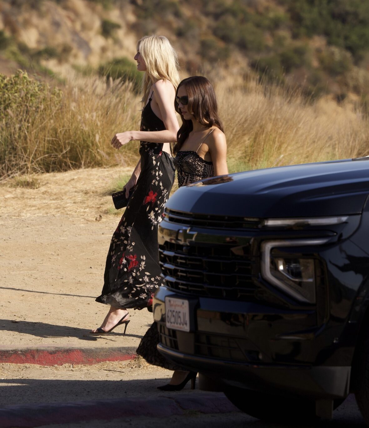 Alex Consani arrives for Matty Healy and Gabriette's wedding in Los Angeles