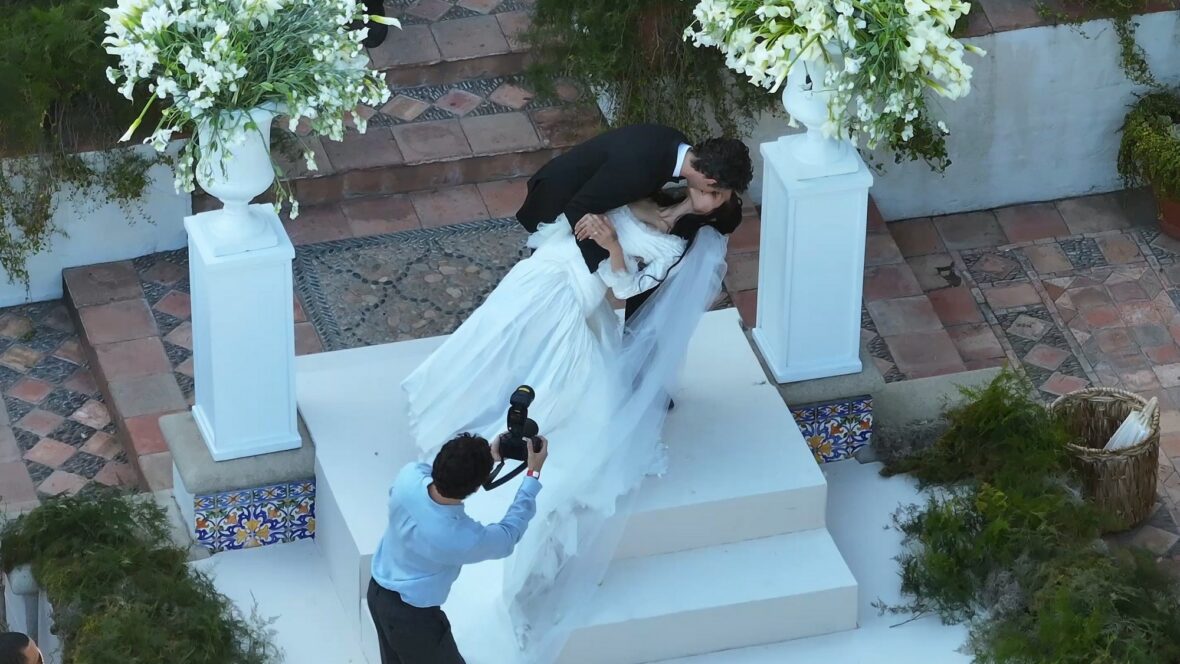 Matty Healy and Gabriette kiss after getting married in Los Angeles