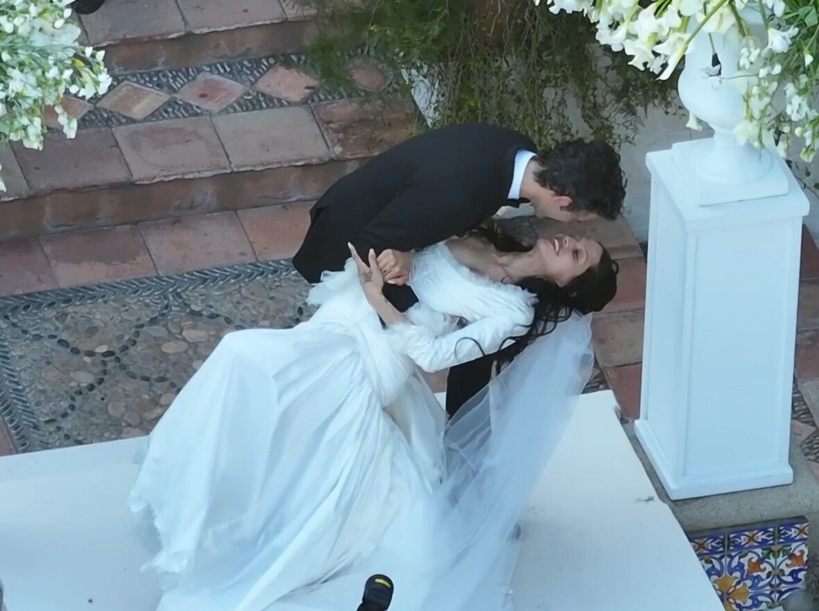 Matty Healy and Gabriette kiss after getting married in Los Angeles