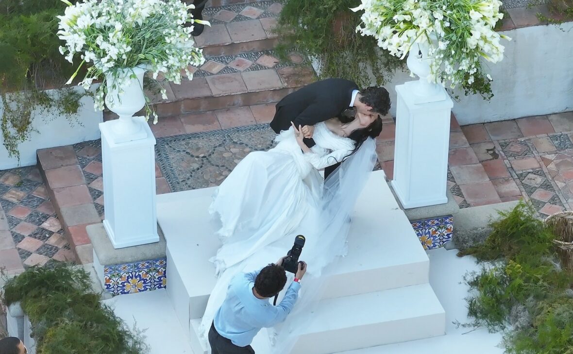 Matty Healy and Gabriette kiss after getting married in Los Angeles