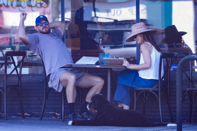 Dan Reynolds and Minka Kelly at dinner