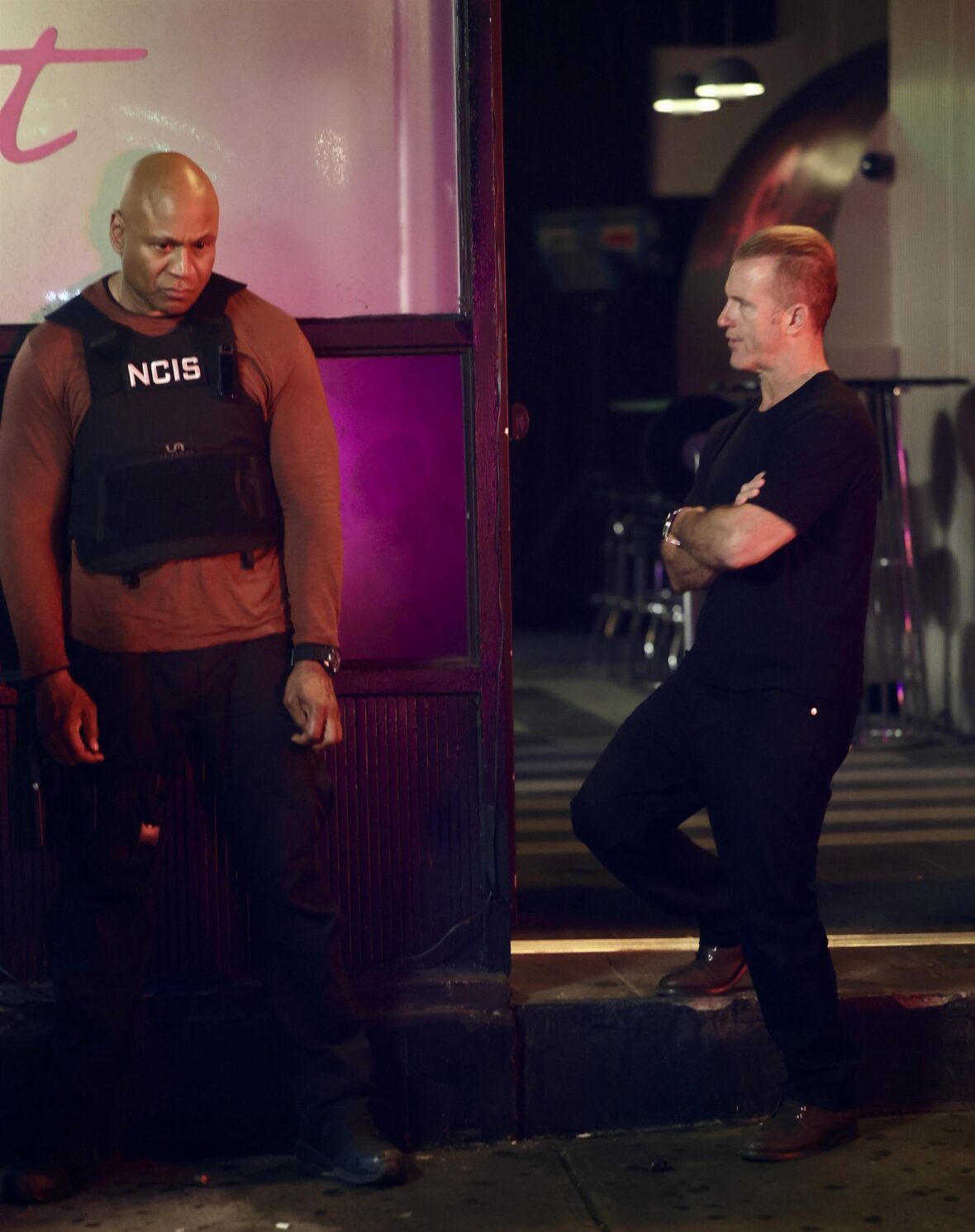 While on set, Scott Caan and LL Cool J have a discussion between their characters in 'NCIS: New York'