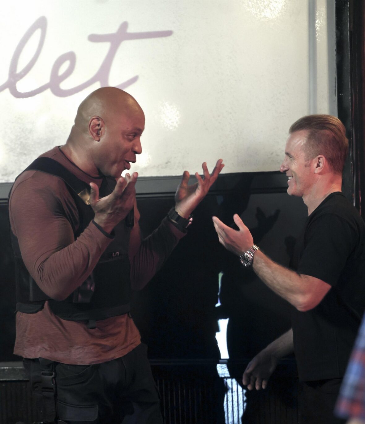 While on set, Scott Caan and LL Cool J have a discussion between their characters in 'NCIS: New York'