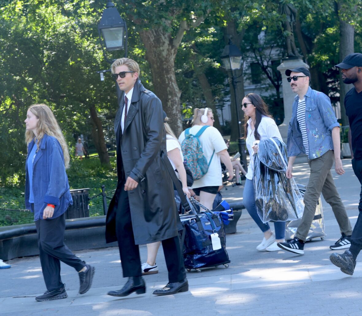 Paul Anthony Kelly on set of American Horror Story