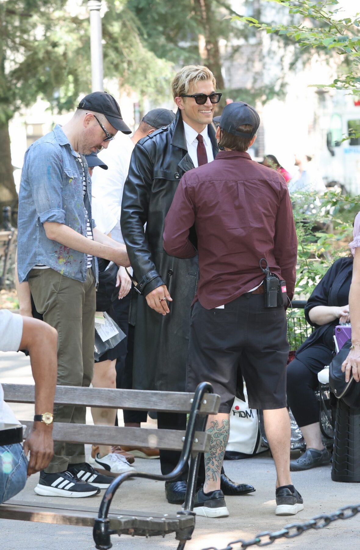 Paul Anthony Kelly on set of American Horror Story