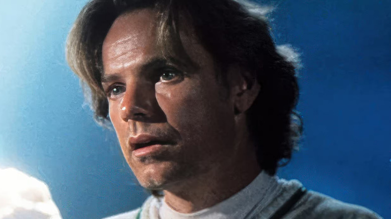 Bruce Greenwood's Thomas Veil in a straitjacket on the short-lived sci-fi thriller series, Nowhere Man.