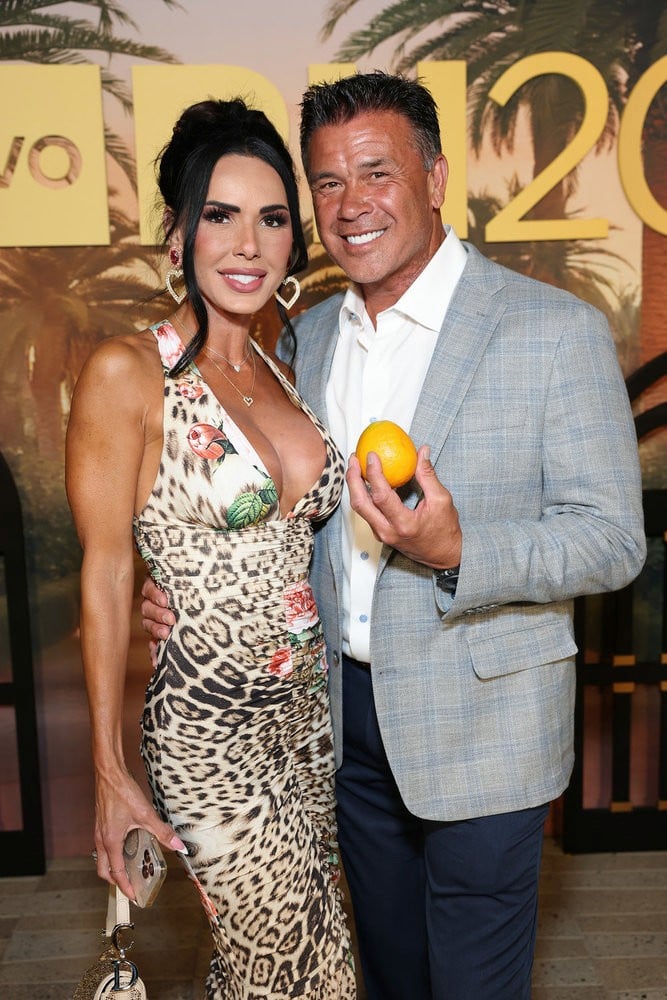 Carmella Garcia, Danny Hampel at the RHOC season 20 premiere