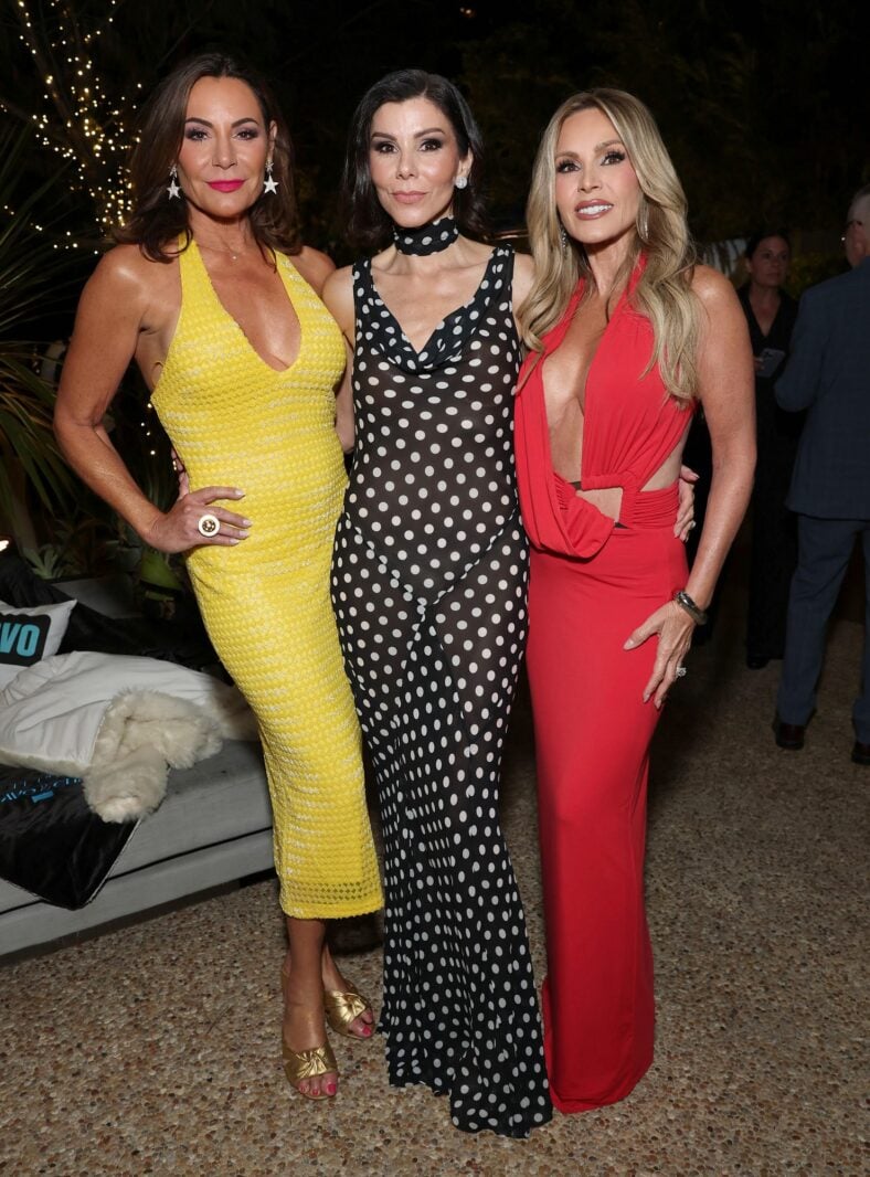 Luann de Lesseps, Heather Dubrow and Tamra Judge attend the RHOC season 20 premiere