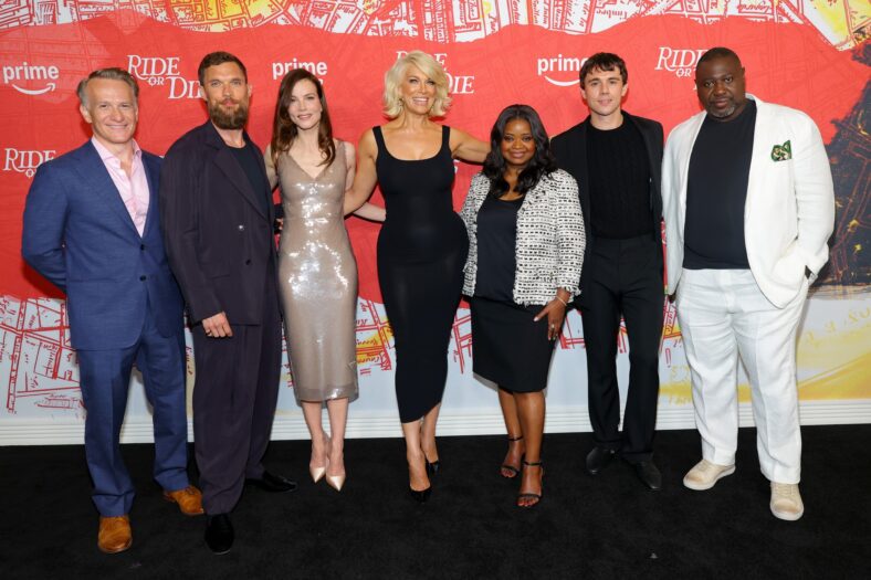 Full-length cast photo of the Ride or Die cast at the NYC premiere.