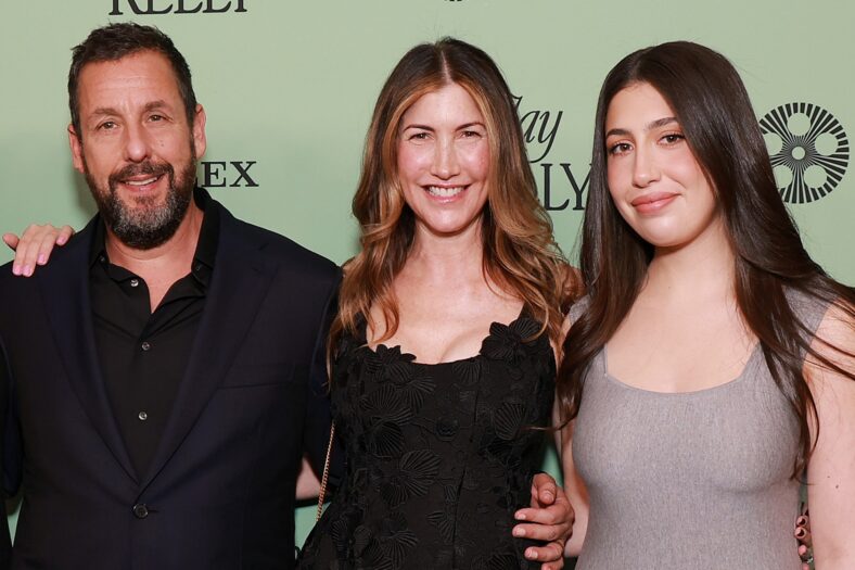 Adam Sandler arrives at MSG ahead of Taylor Swift's wedding