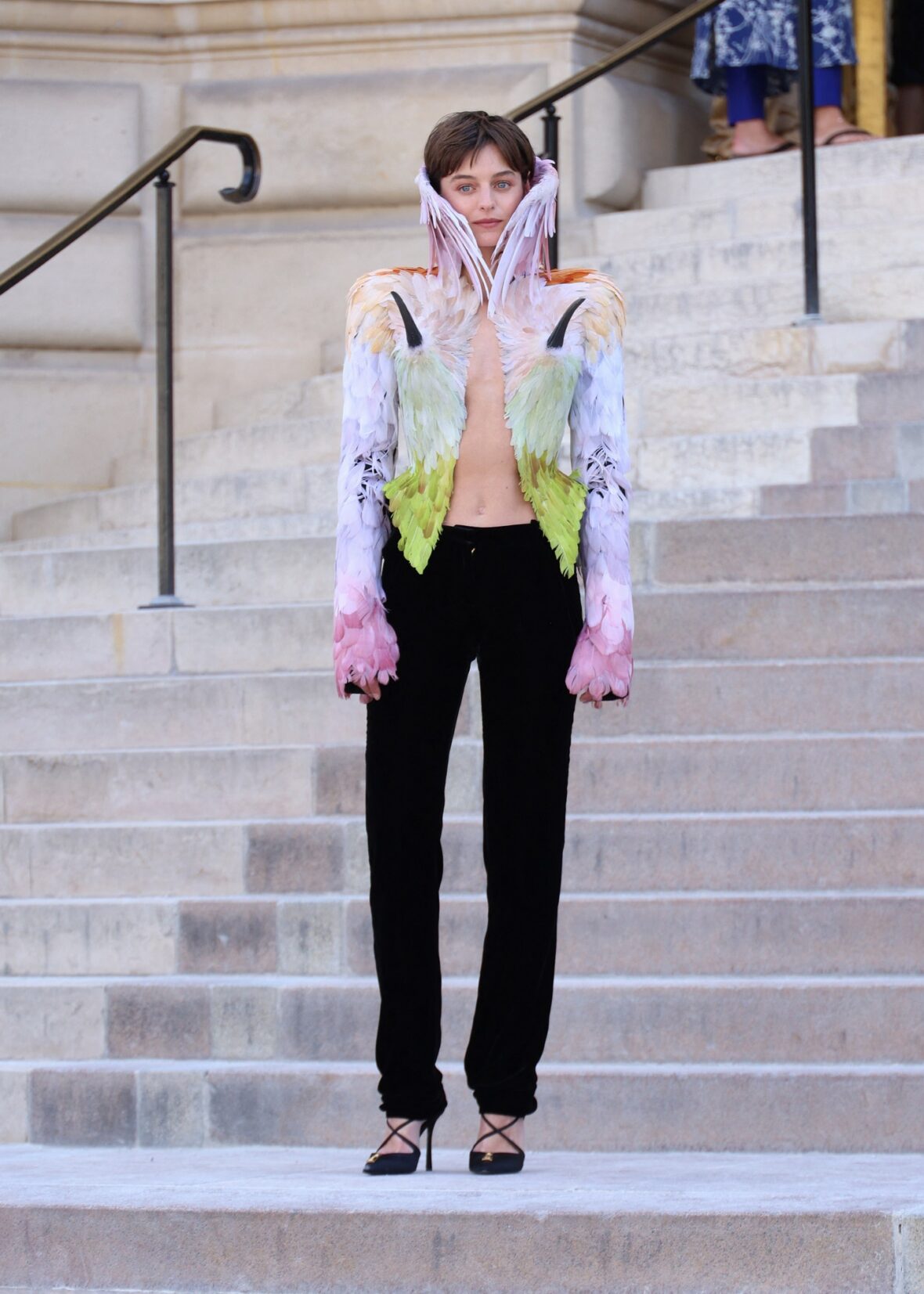 Emma Corrin at Schiaparelli Fashion Show
