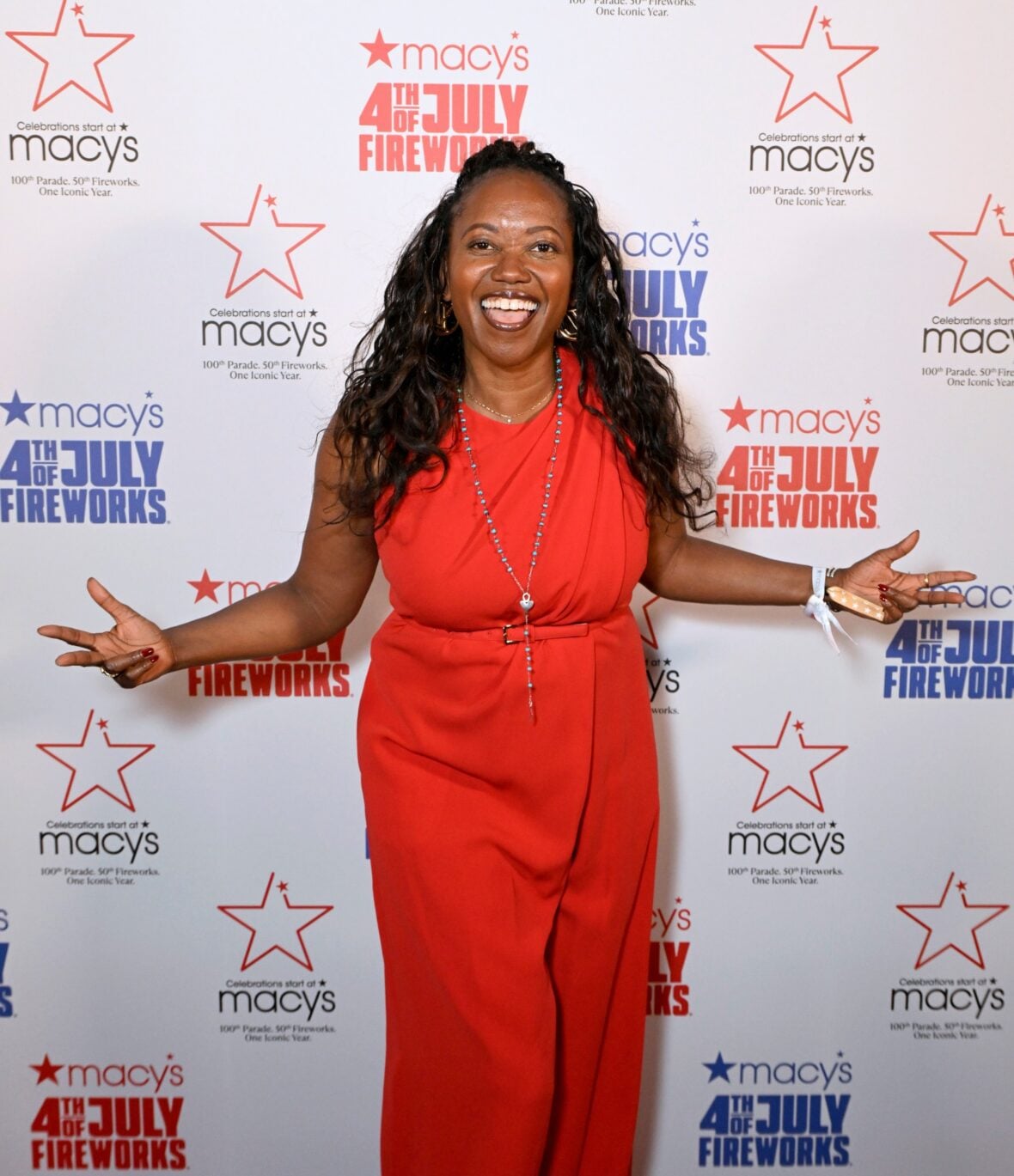 Erika Alexander attends Macy's 4th of July fireworks show