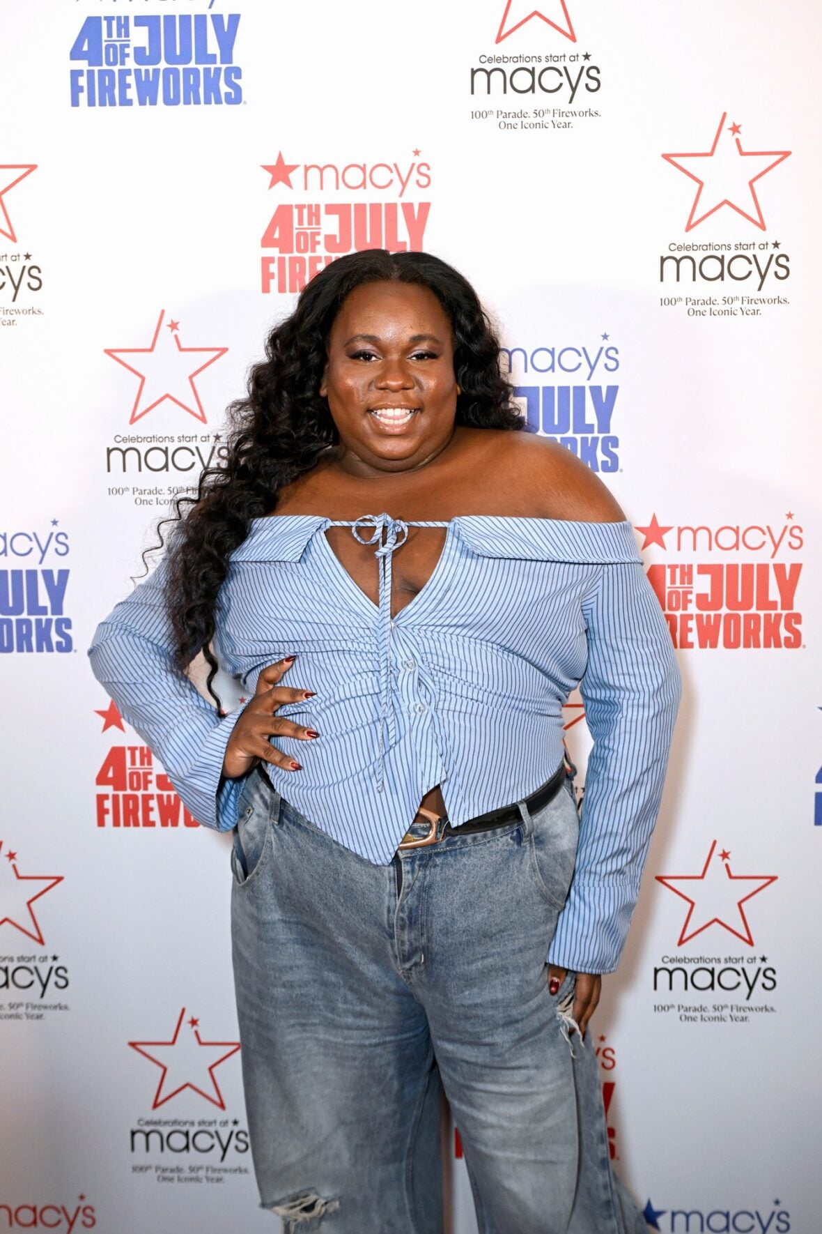 Alex Newell attends Macy's 4th of July fireworks show