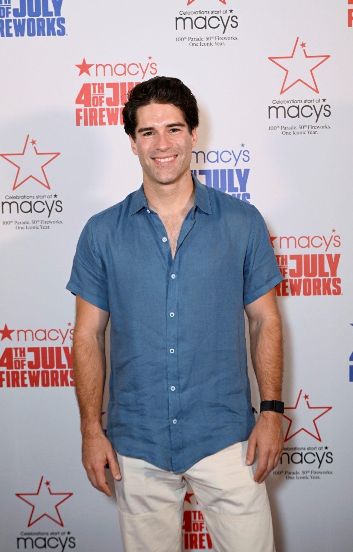 Asher Grodman attends Macy's 4th of July fireworks show