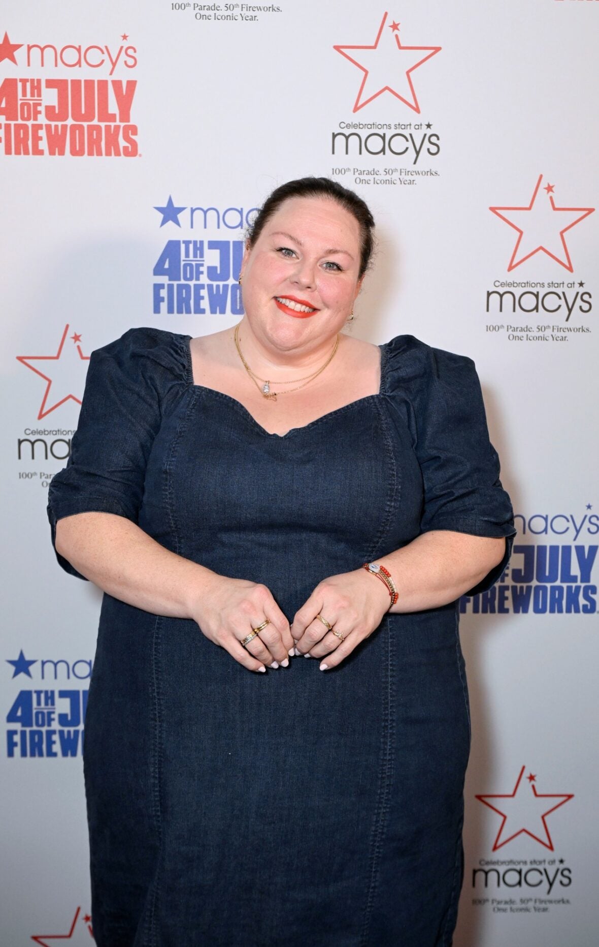 Chrissy Metz attends Macy's 4th of July fireworks show