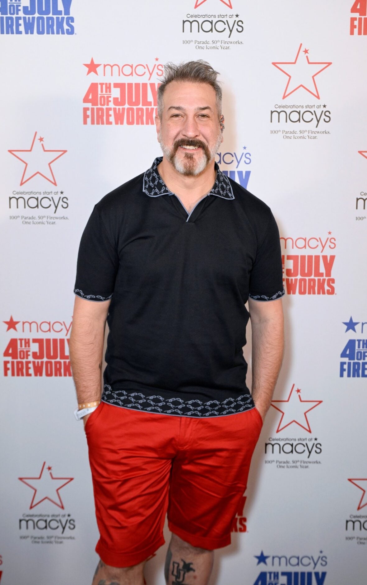 Joey Fatone attends Macy's 4th of July fireworks show