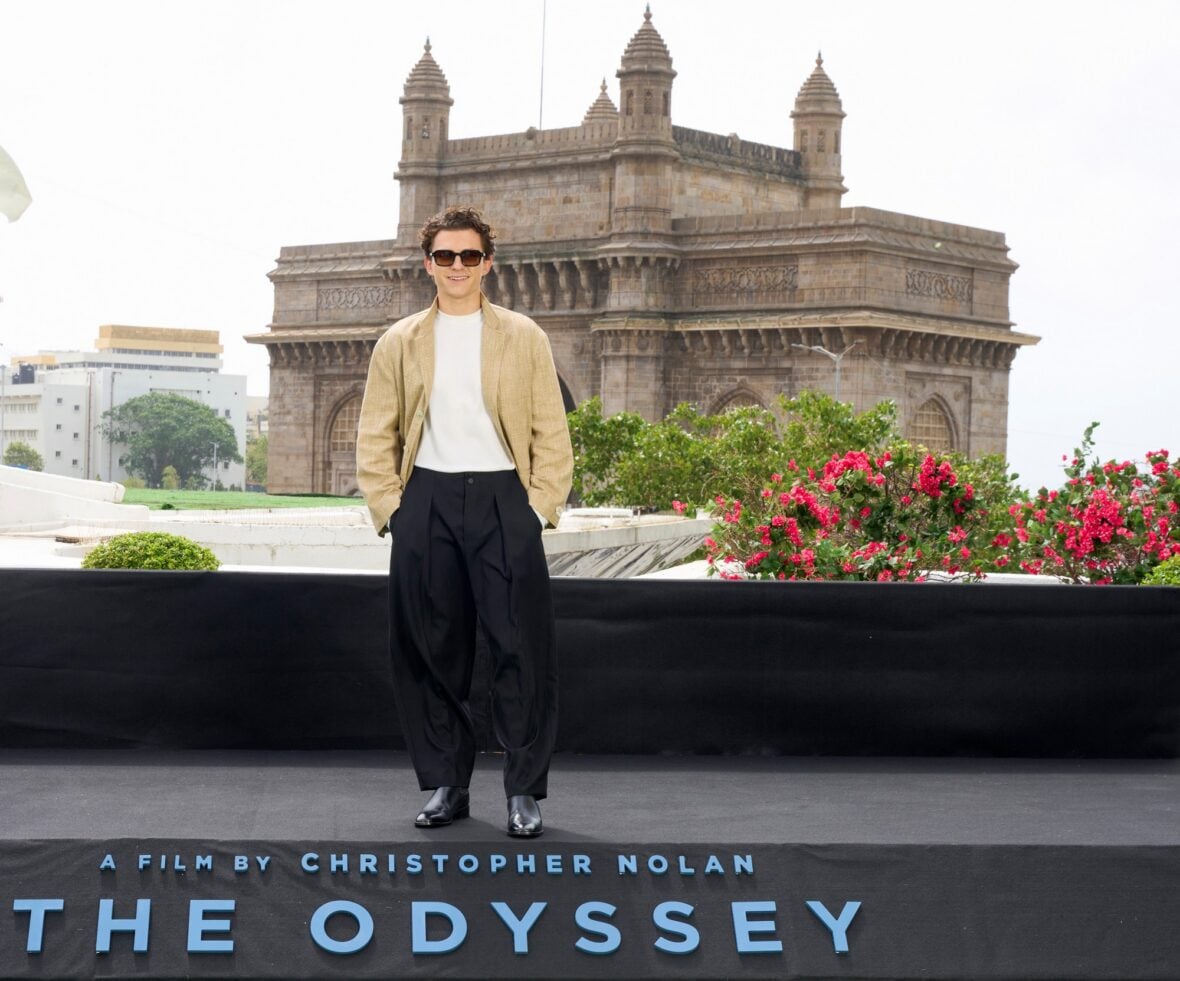 Tom Holland attends Mumbai photo call for The Odyssey