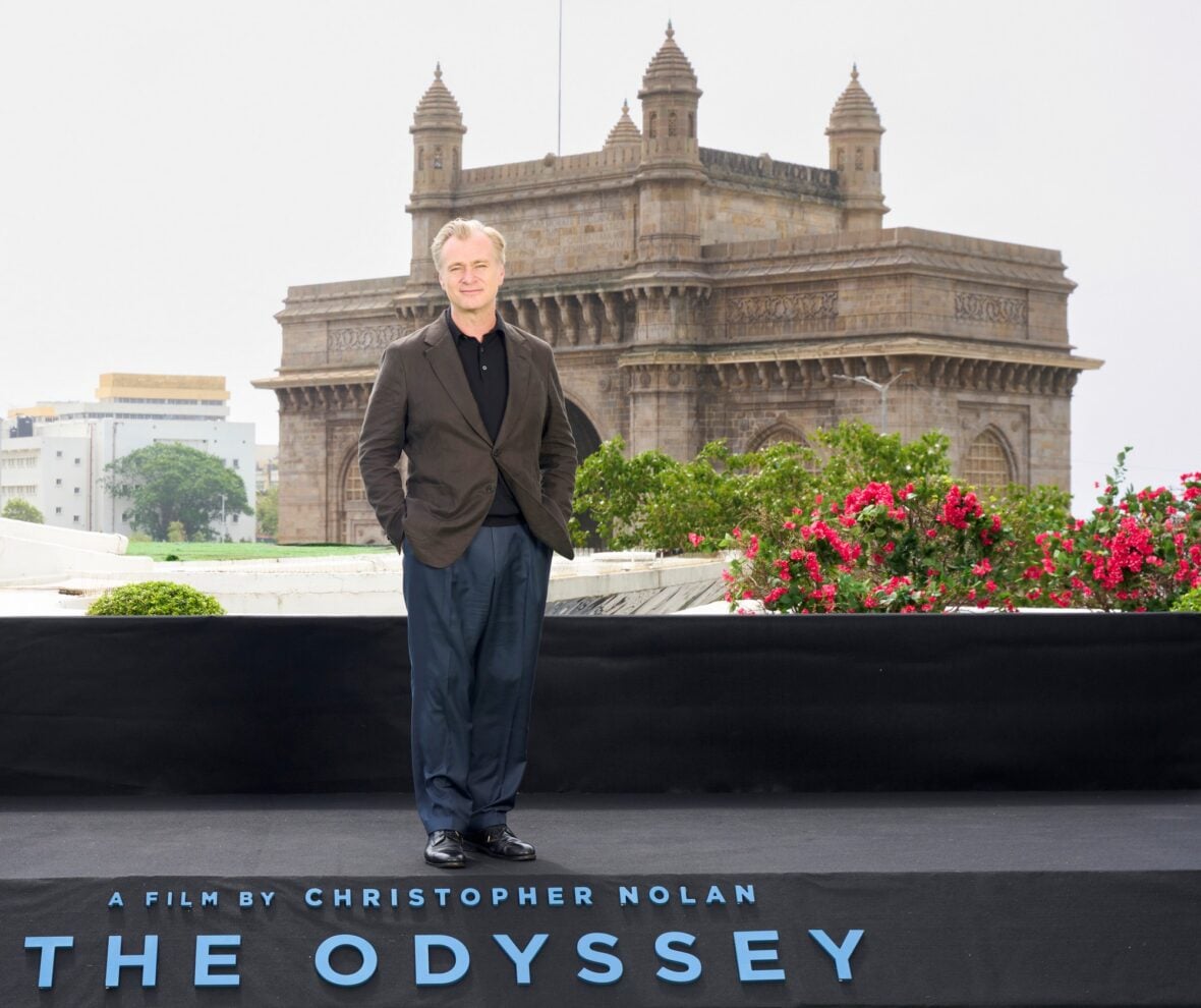 Christopher Nolan attends Mumbai photo call for The Odyssey