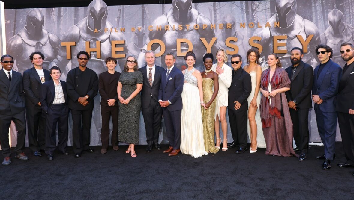 The cast of The Odyssey attends the NYC premiere at AMC Lincoln Square