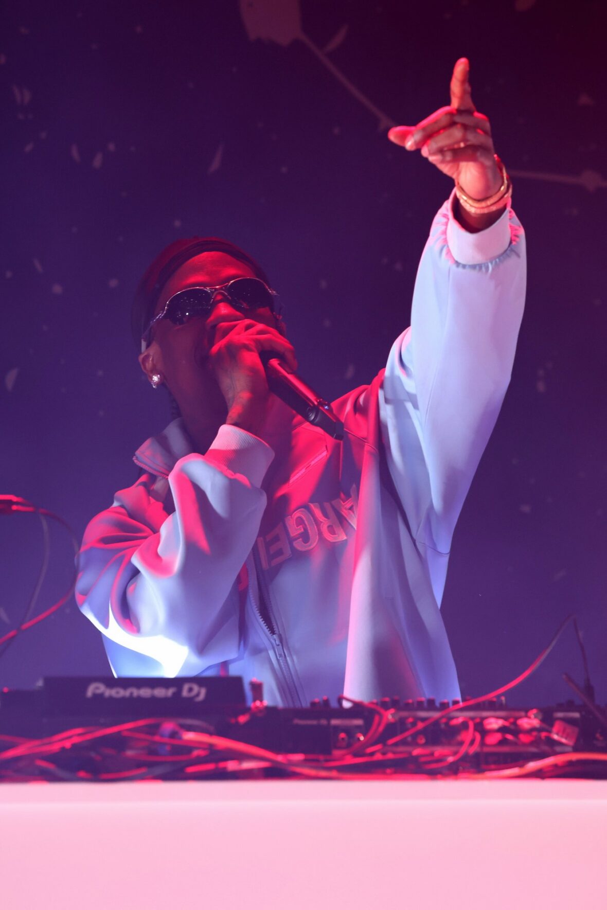 Travis Scott performs on stage at Fanatics Fest