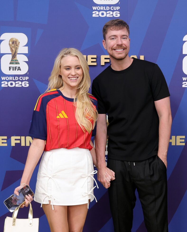 Jimmy Donaldson and Thea Booysen attend World Cup Final