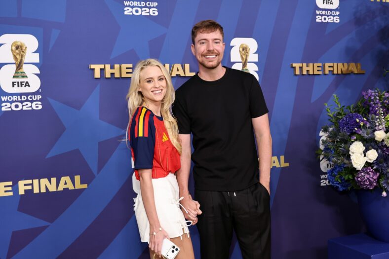 Jimmy Donaldson and Thea Booysen attend World Cup Final