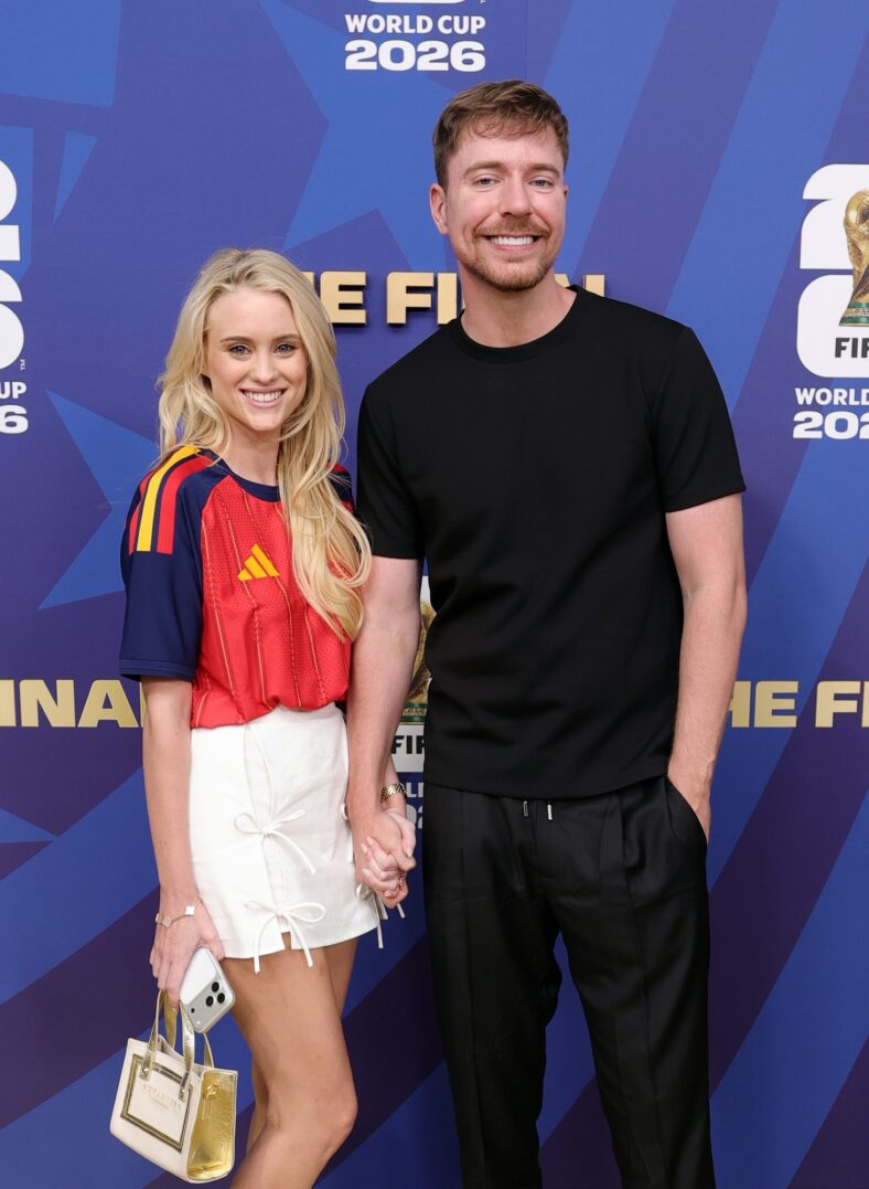 Jimmy Donaldson and Thea Booysen attend World Cup Final