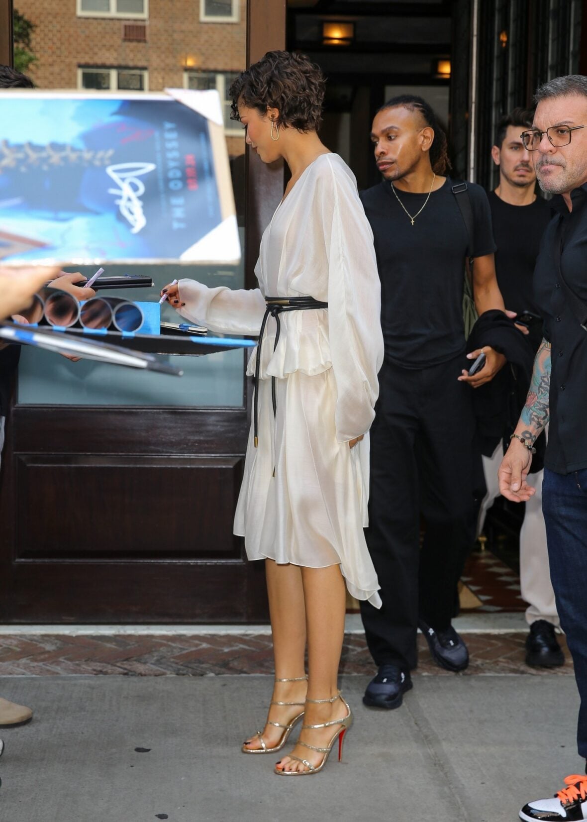 Zendaya steps out in NYC for The Odyssey promo