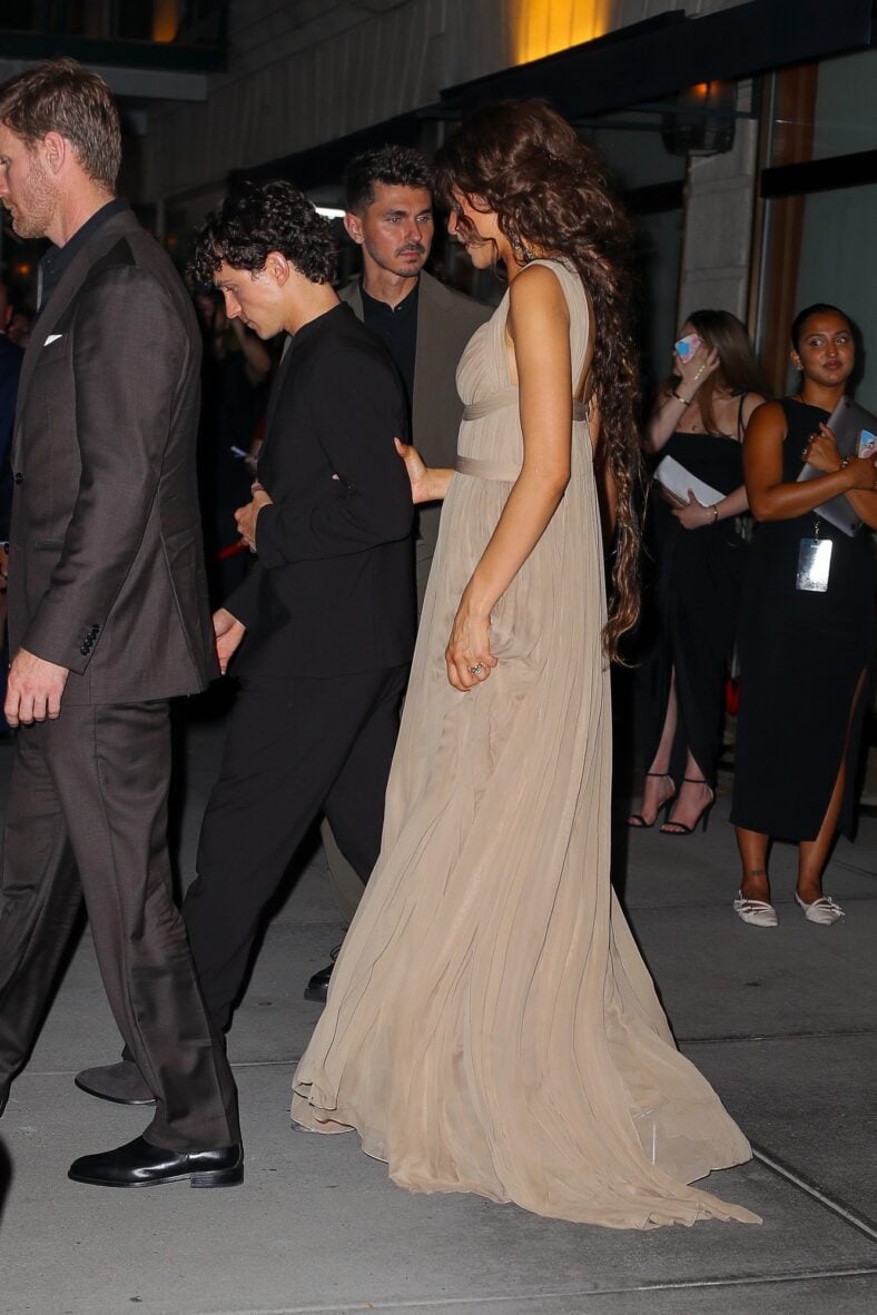 Tom Holland and Zendaya leave the after party for The Odyssey